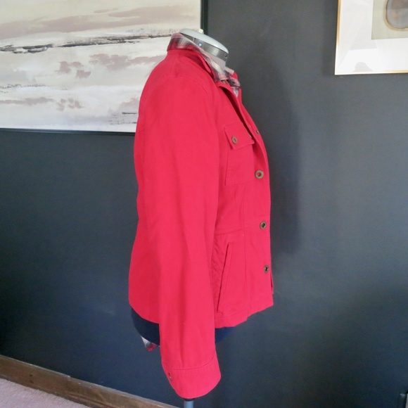 Vintage Ralph Lauren Naval Supply Company Red Canvas Military Utility Jacket - Picture 10 of 11